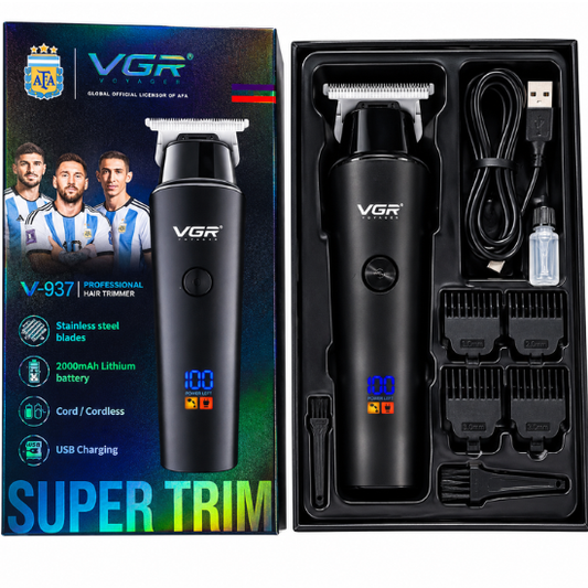 VGR V-937 Professional Corded and Cordless Hair Trimmer - Gudam Ghar