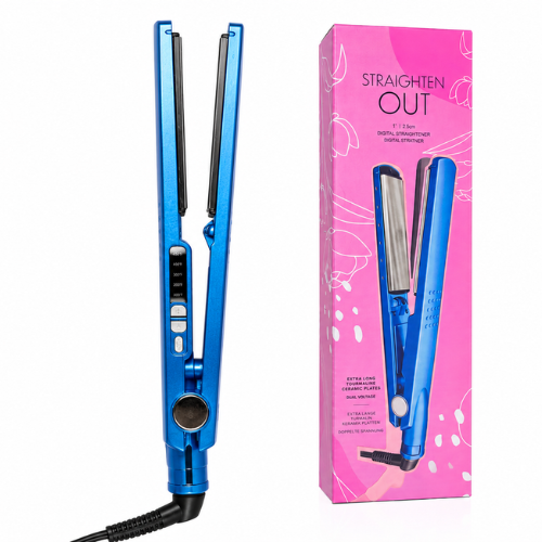 StraightenOut Professional Hair Straightener – Fast Heat, Smooth Ceramic Plates & Frizz-Free Styling